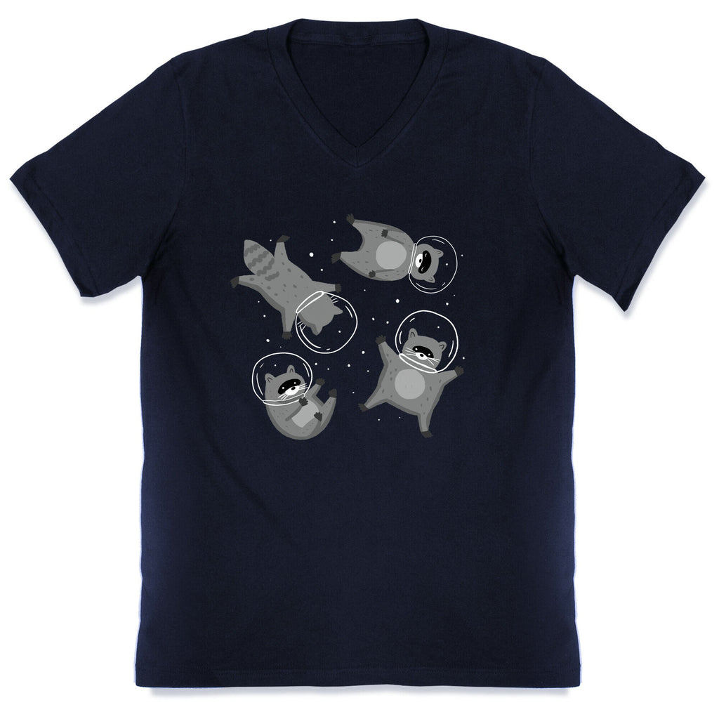 Raccoons In Space V-Neck