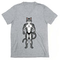 Buff Cat Grey Tabby V-Neck