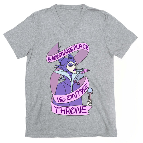 A Woman's Place Is On The Throne V-Neck