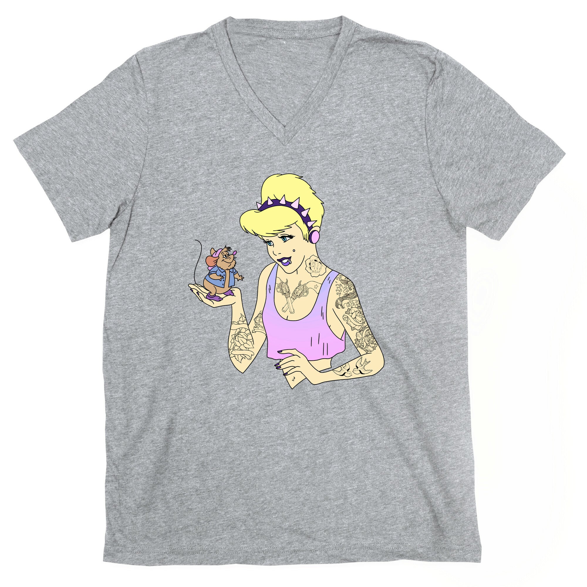 Pastel Goth Cinderella V-Neck