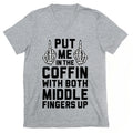 Both Middle Fingers Up V-Neck