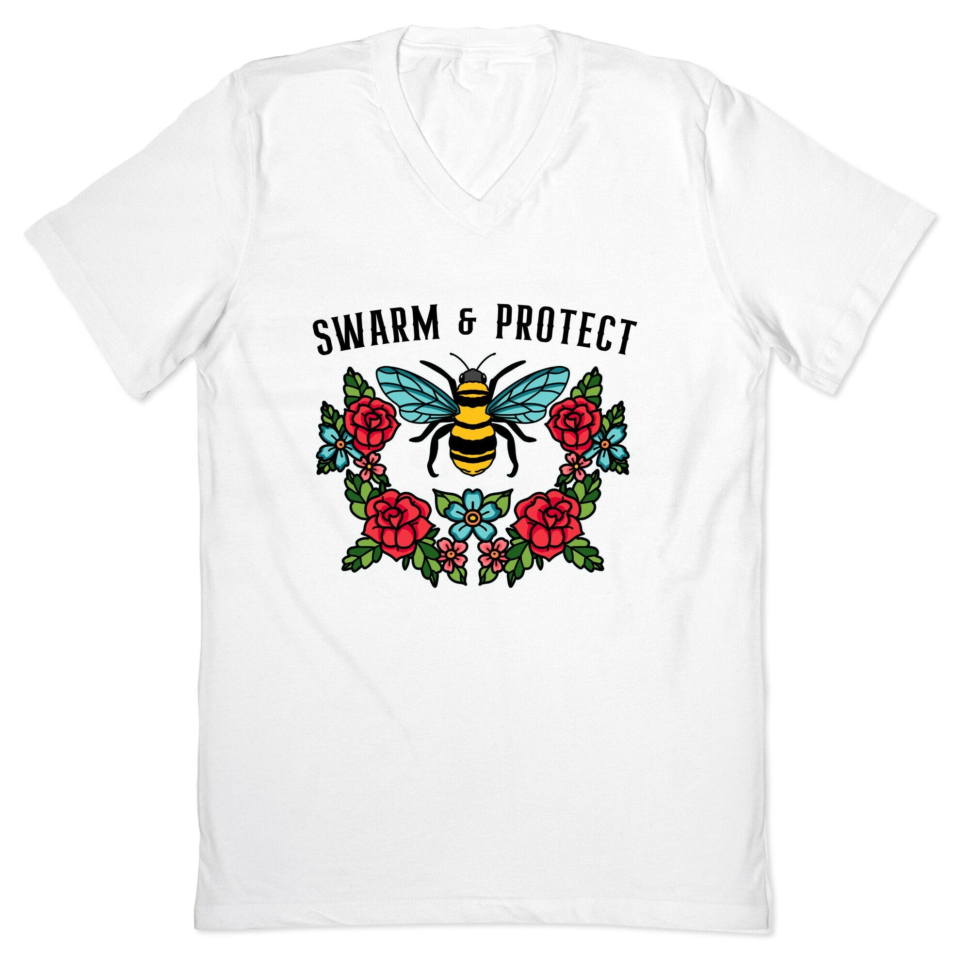 Swarm And Protect V-Neck
