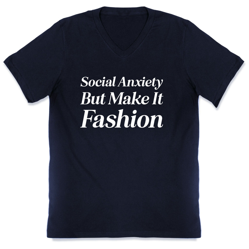 Social Anxiety But Make It Fashion V-Neck