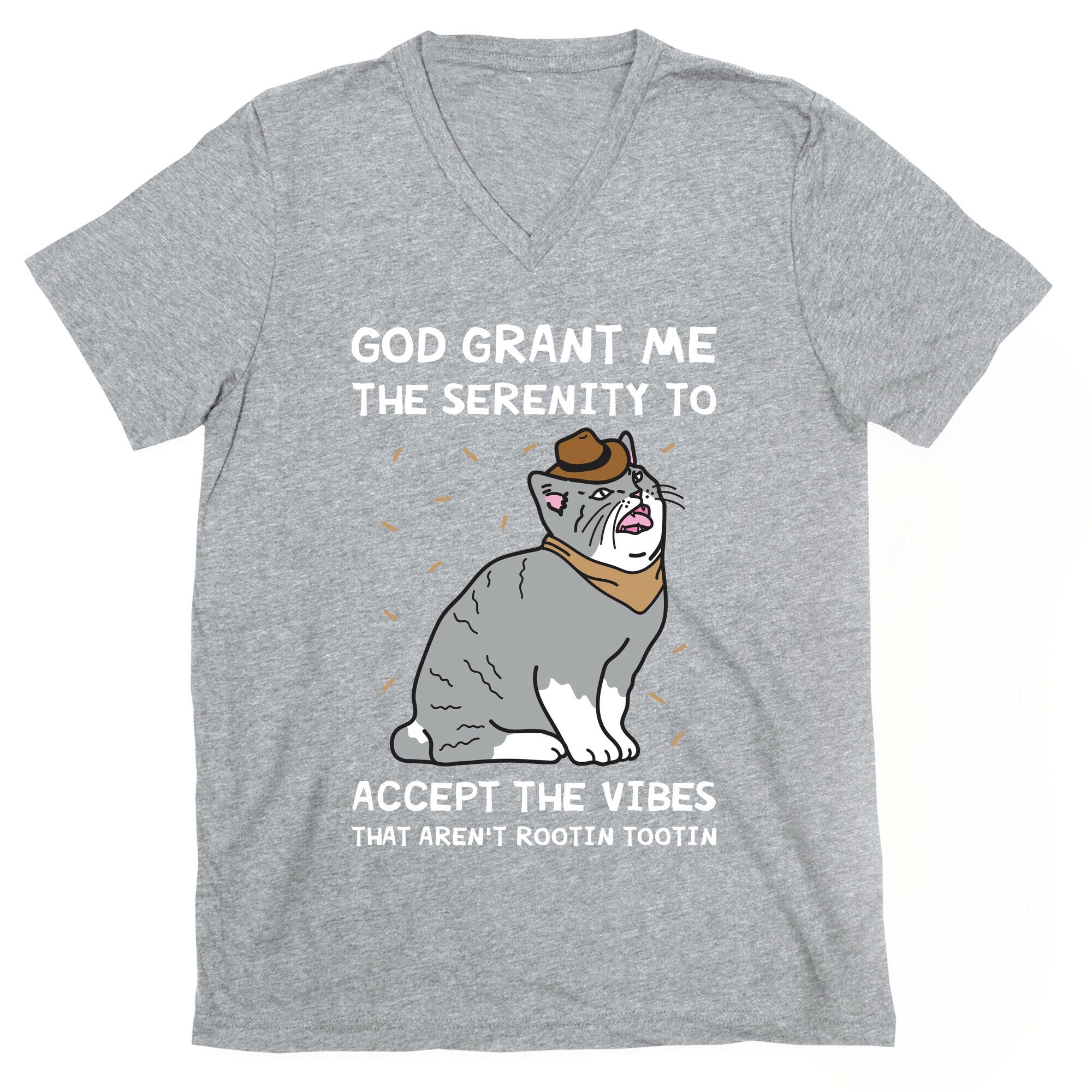 God Grant Me The Serenity To Accept The Vibes That Aren't Rootin Tootin V-Neck