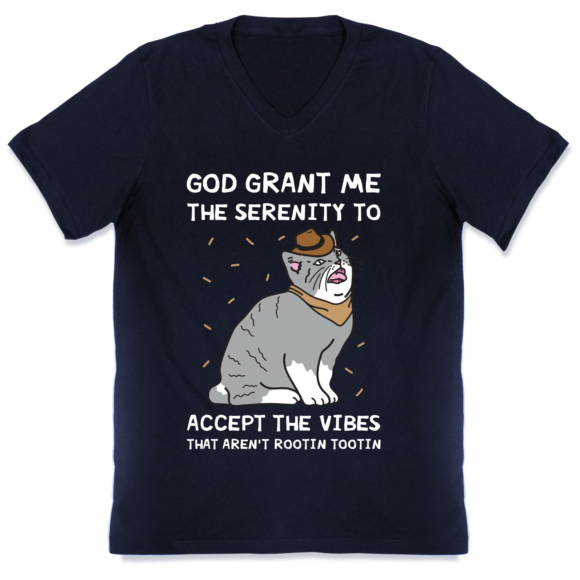 God Grant Me The Serenity To Accept The Vibes That Aren't Rootin Tootin V-Neck