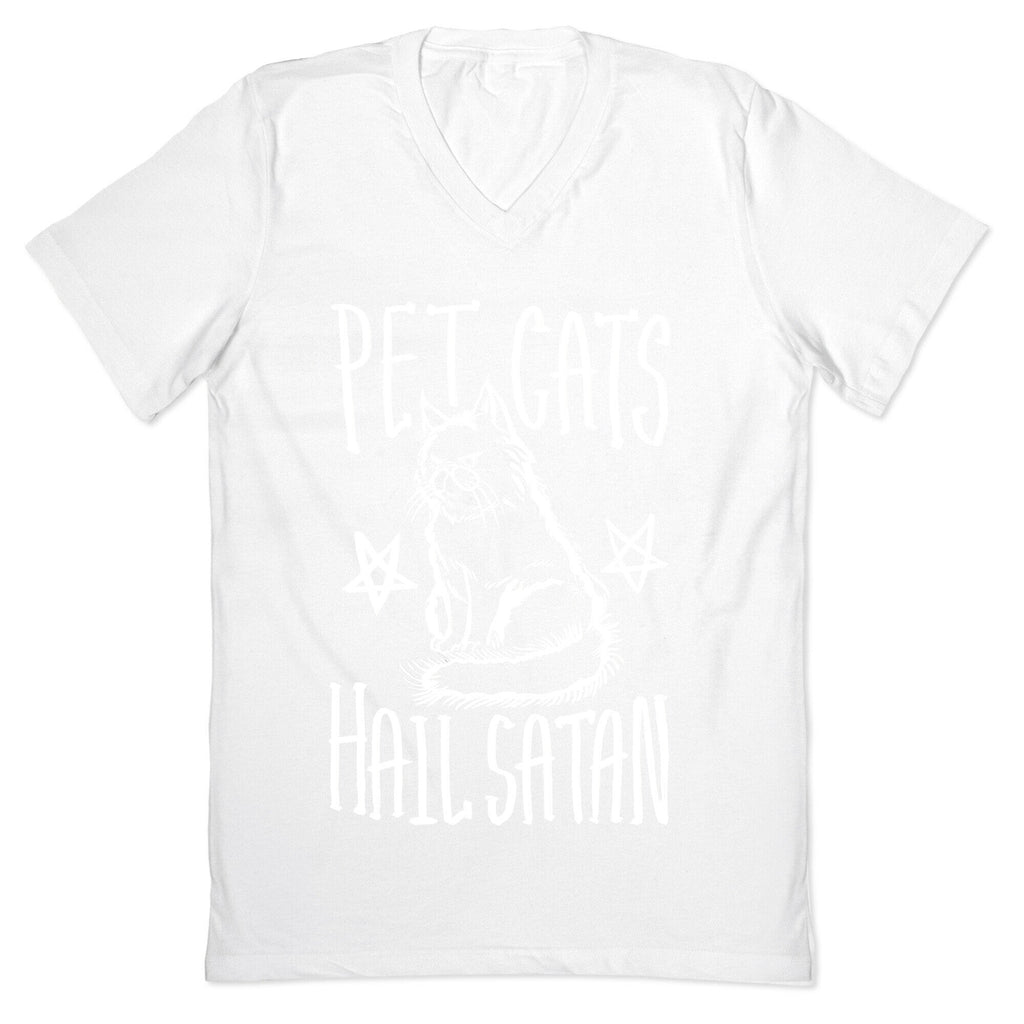 Pet Cats. Hail Satan V-Neck