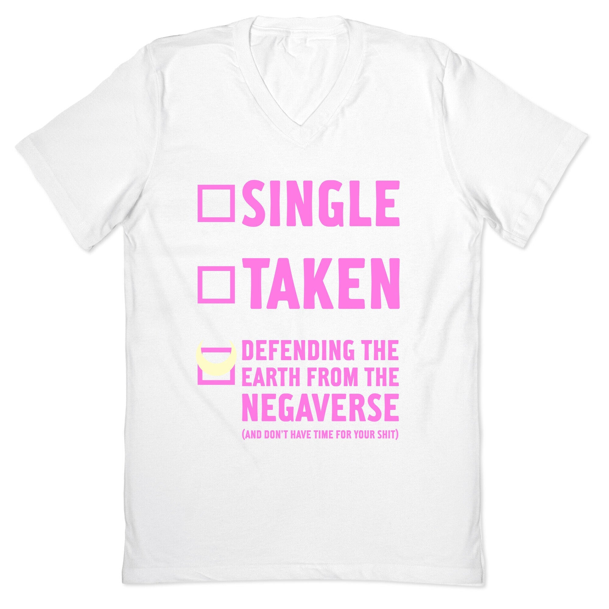 Single, Taken, Sailor Moon V-Neck