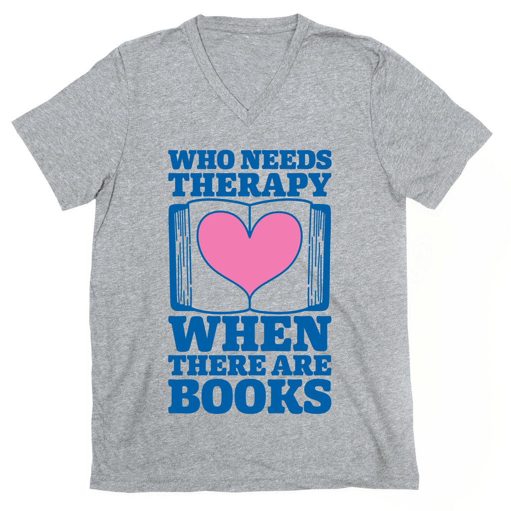 Book Therapy V-Neck