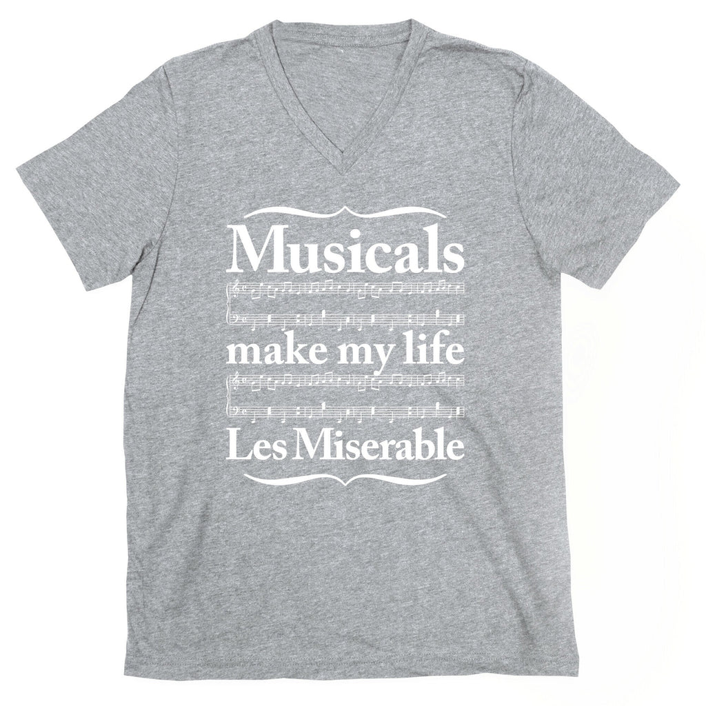 Musicals Make My Life Les Miserable V-Neck