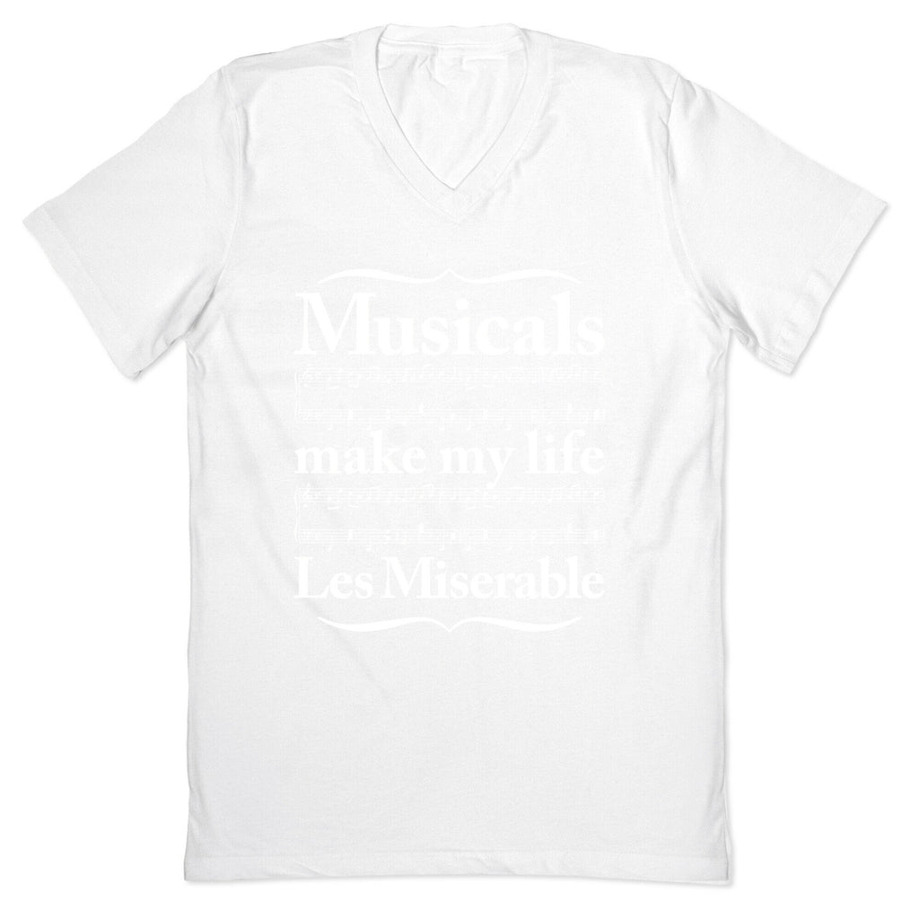 Musicals Make My Life Les Miserable V-Neck