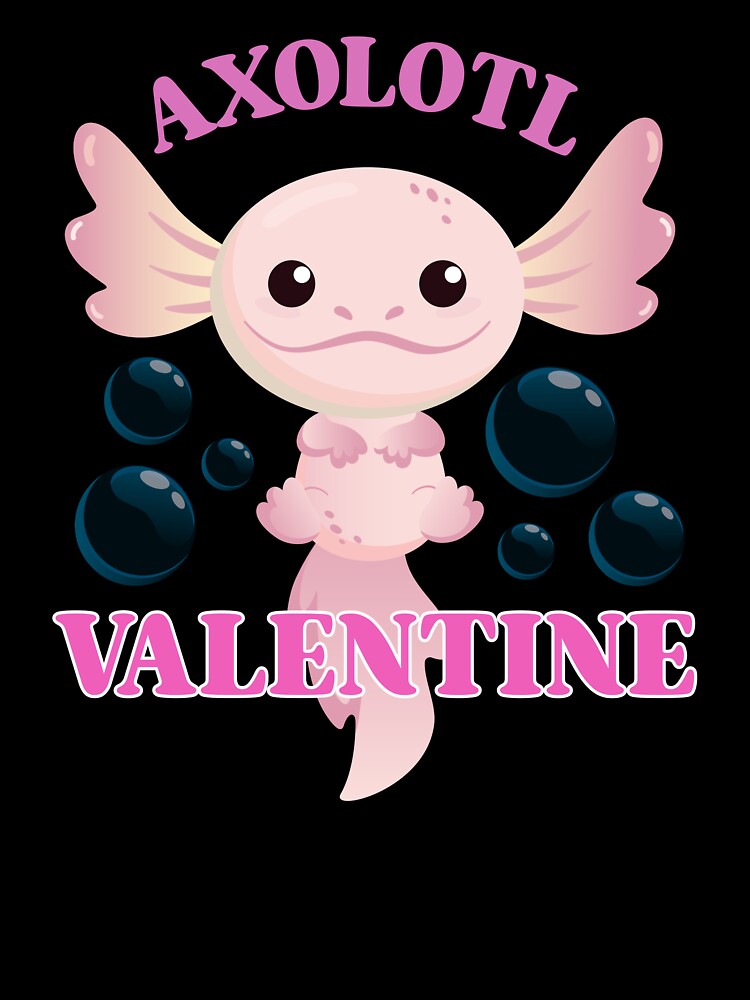 Axolotl Valentine - Axolotl Valentine Unique by Fede Prints