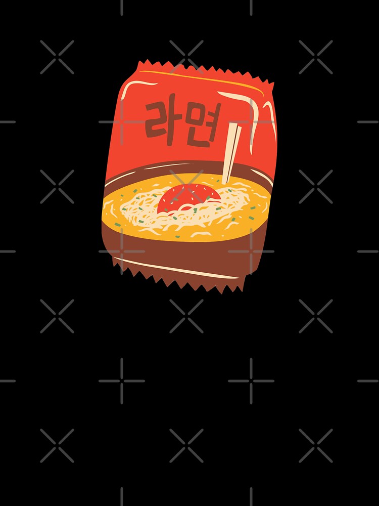 Korean instant noodles packet by citrinesparkles