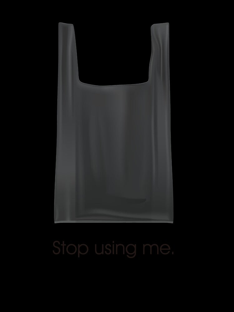Stop Using Me - Anti-Plastic Environmental Art by AIRATH