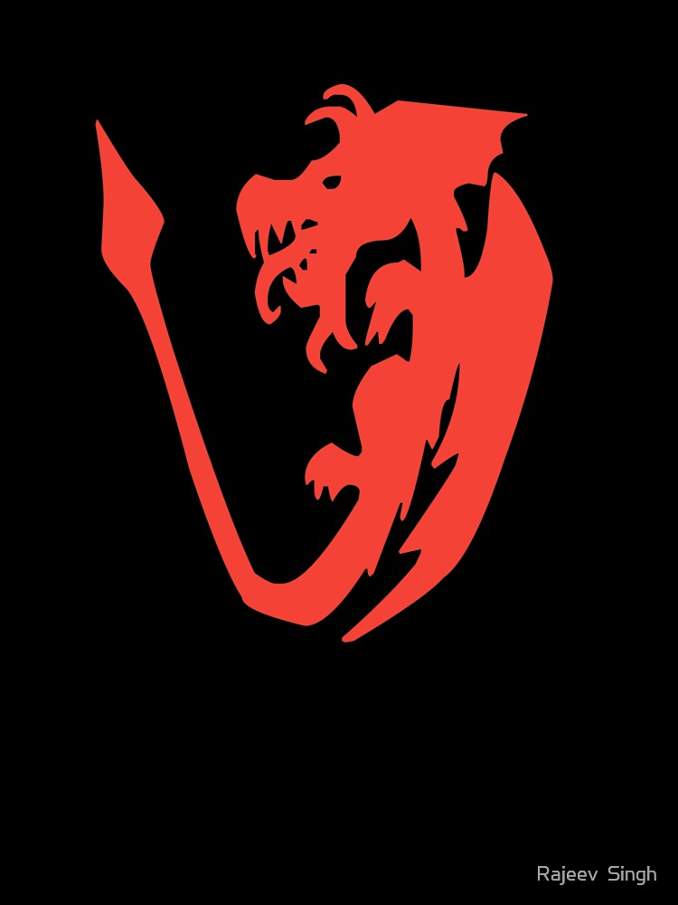 Dragon Initial Monogram V by Rajeev  Singh