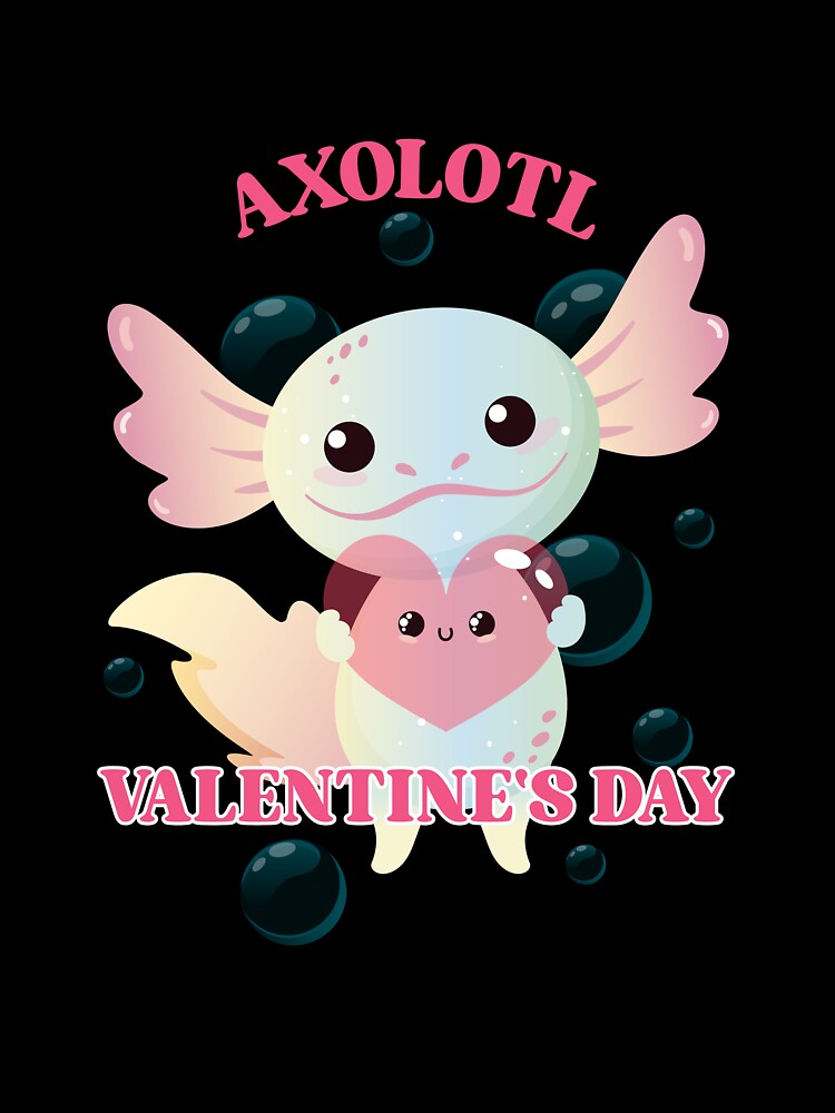 Axolotl Valentine's Day - The Perfect Valentine's Surprise by Fede Prints