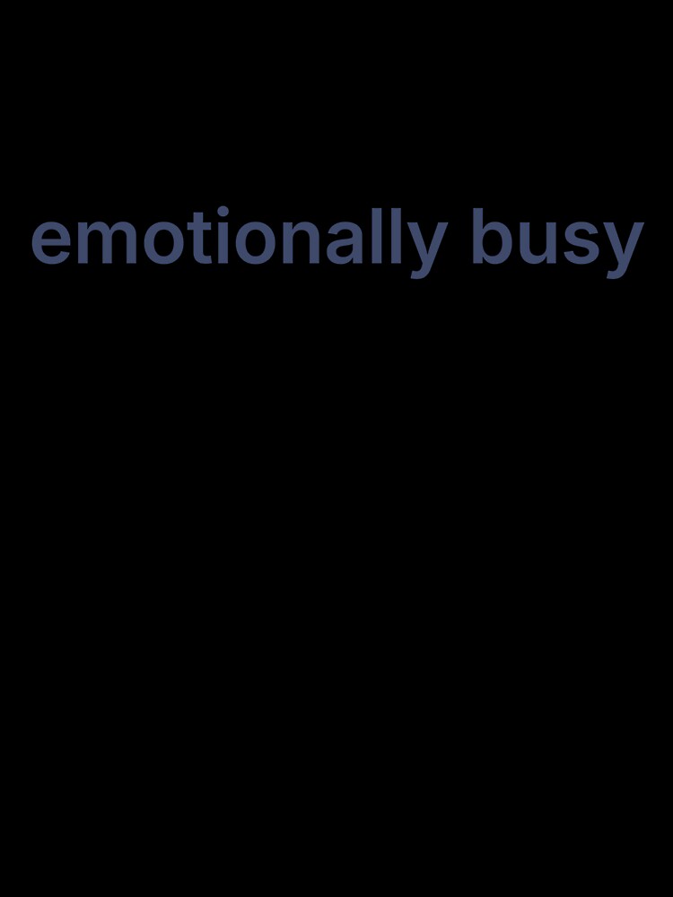 emotionally busy – minimalist typography design by thewellnessedit