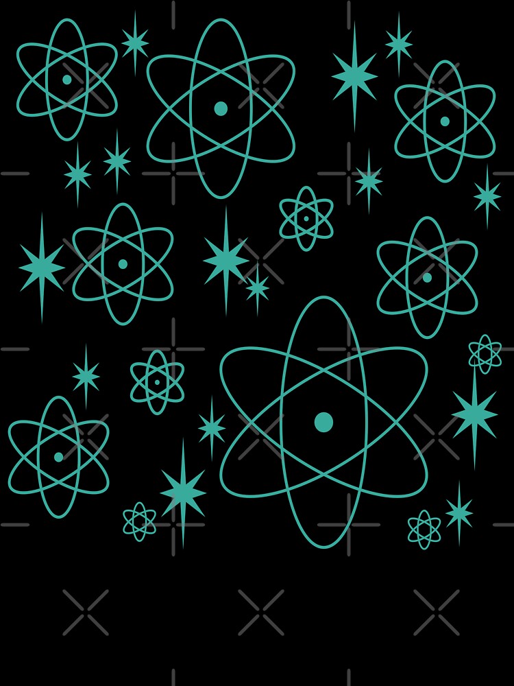Atomic Starlight - Retro Shape Patterns - Vintage 1950s by CattlettArt