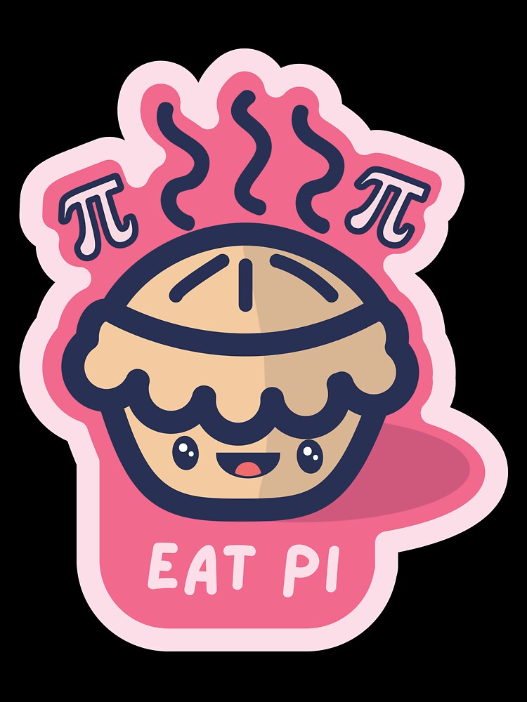 Eat Pi (Pie) Funny Math by UnwindMoon