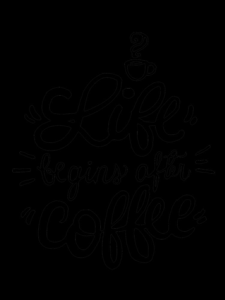 Life Begins After Coffee T-Shirt for Men and Women by AllStarMerch