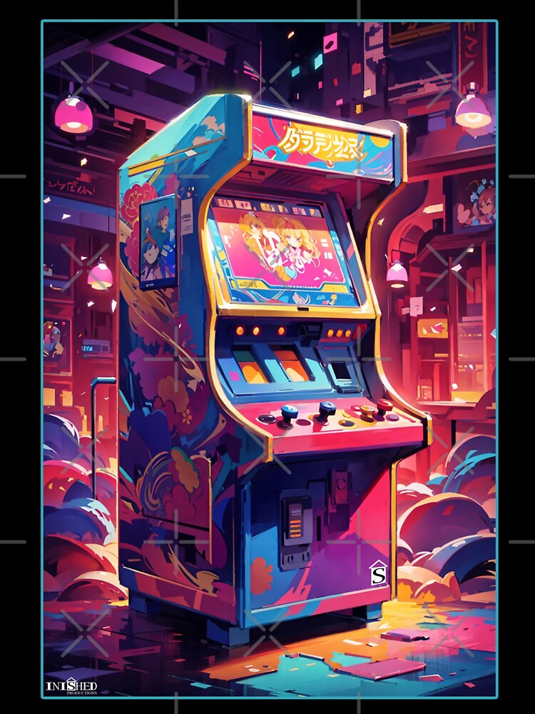 Retro Arcade Machine Artwork by Inished Productions