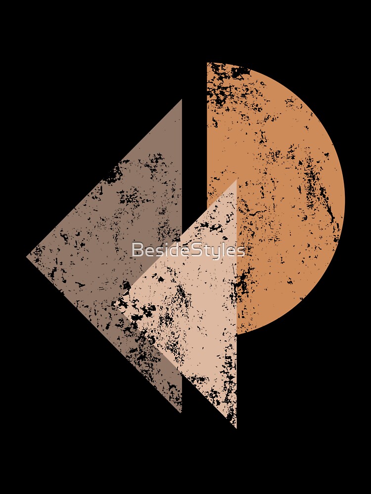 Geometric Boho Art Prints in Earthy Tones by BesideStyles
