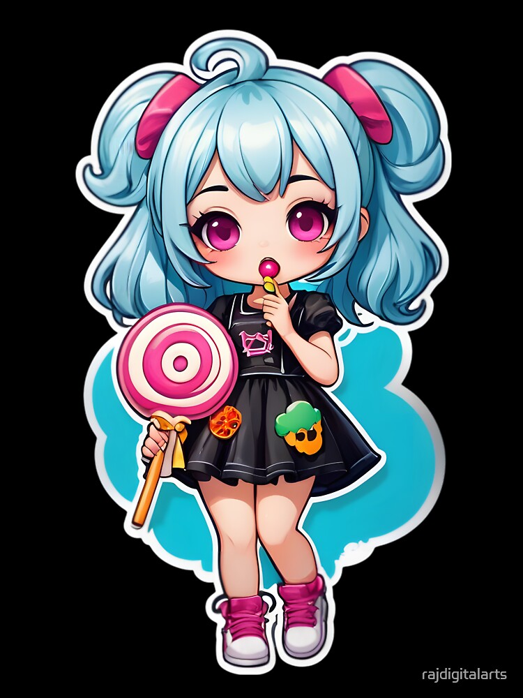 anime goth girl by rajdigitalarts