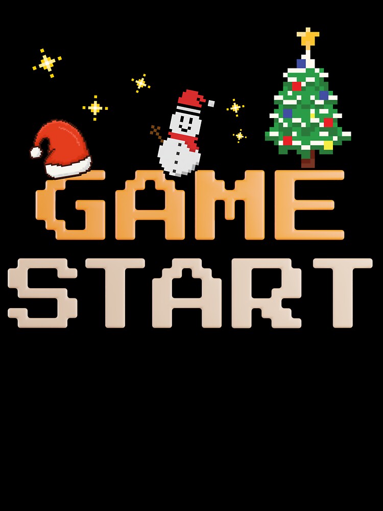 Christmas Retro Arcade Game Vintage Arcade Gamer Tee by BunBuntheDog-