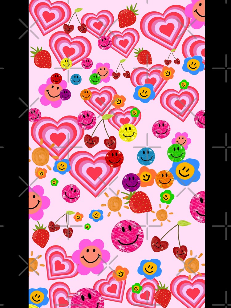 pink y2k hearts by NSdesigns55