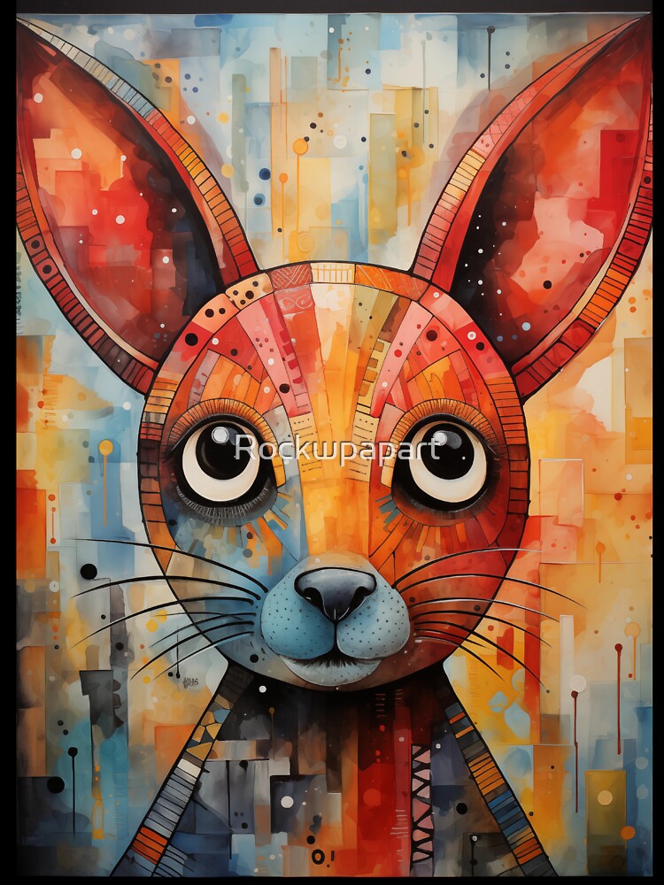 Flemish Giant rabbit Art by Rockwpapart