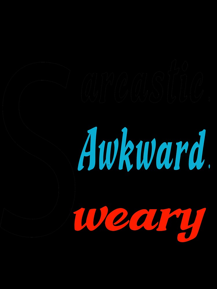 Sarcastic. Awkward. Sweary. gift for mom gift for dad by darishoping