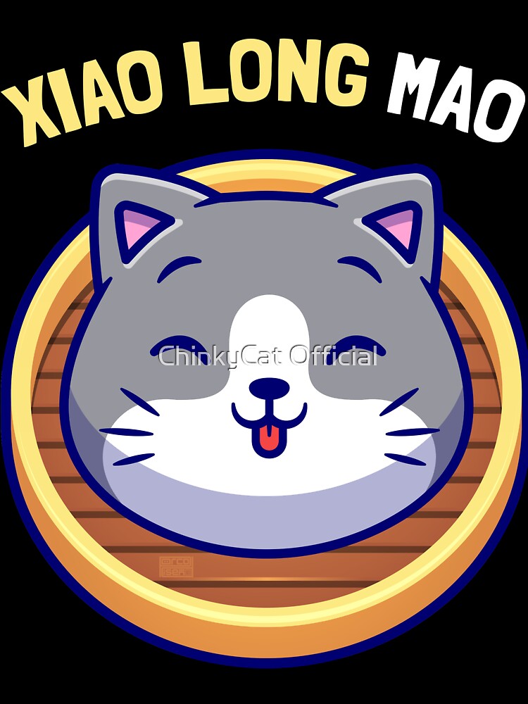Funny Asian Chinese Dimsum Xiao Long Mao Bao Cat Lover Puns by ChinkyCat Official