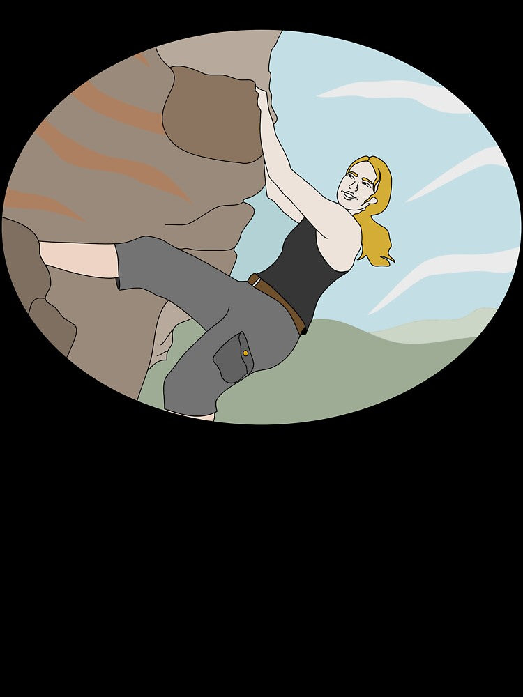 Outdoor bouldering line art by rsharwade