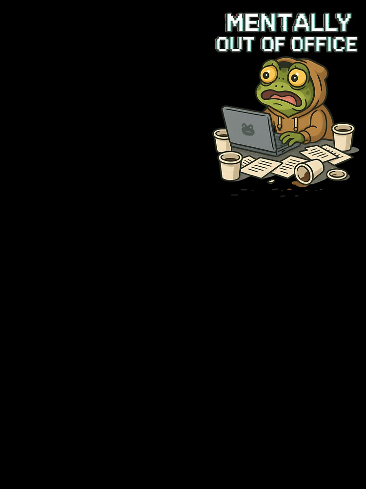 Frog Working Remotely – Funny Work-from-Home Animal Design by VibeSnax