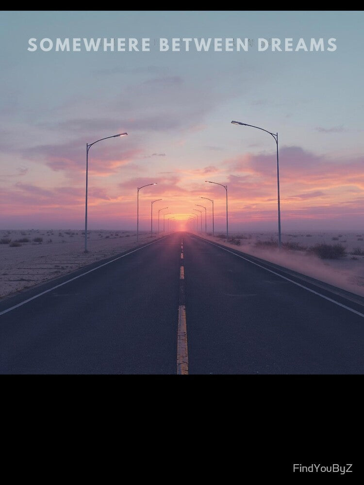 Somewhere Between Dreams – Dreamcore Liminal Road Surreal Aesthetic Art by FindYouByZ