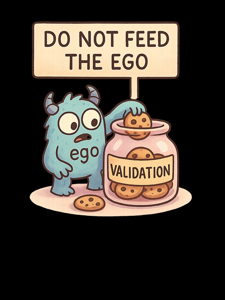 Do Not Feed the Ego Cute Monster by ac3iongDcreator