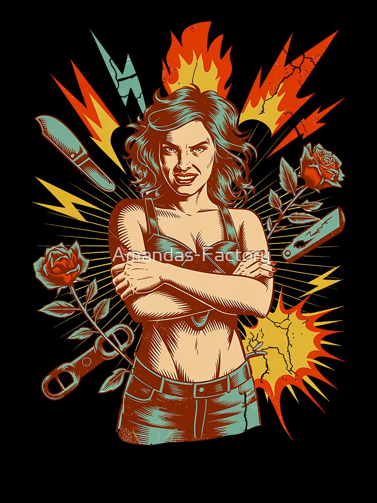 Retro Dangerous Woman by Amanda's Factory