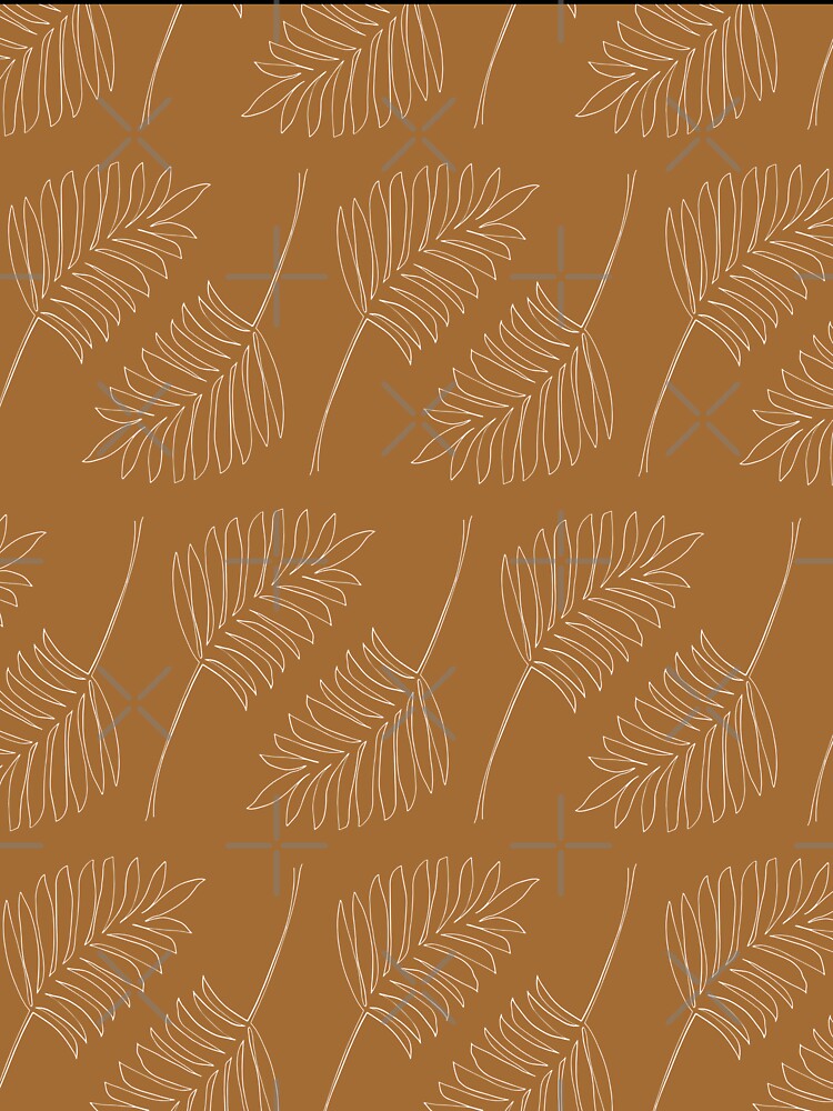 Minimalist Floral Leaf Pattern Earth Toned by SoloTravelerSt