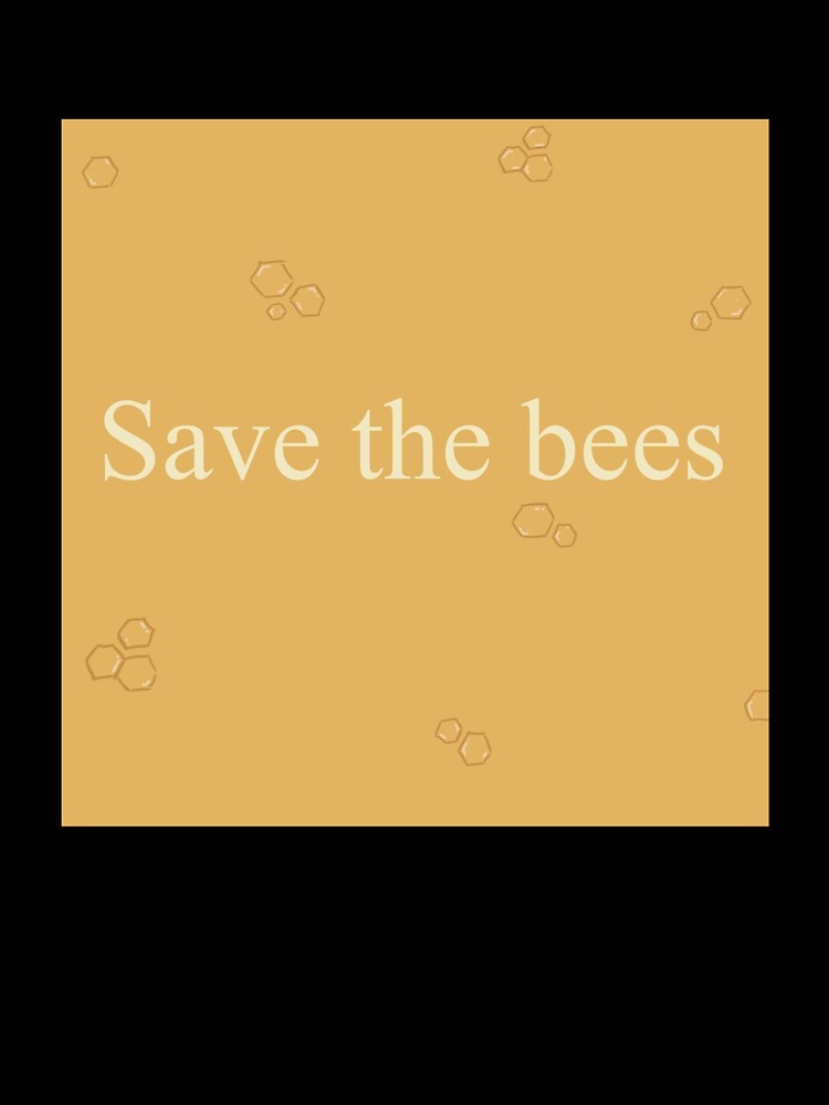 Save the Bees Honeycomb (Square) by snw-designs