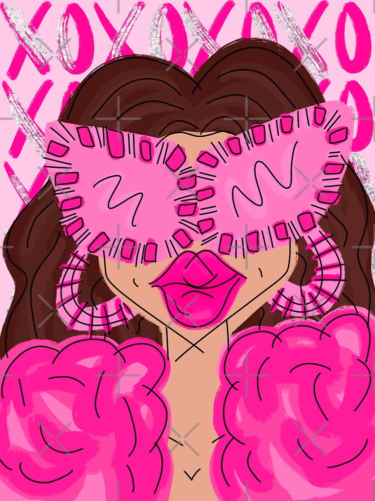 preppy pink girl portrait by SUUSCK ★
