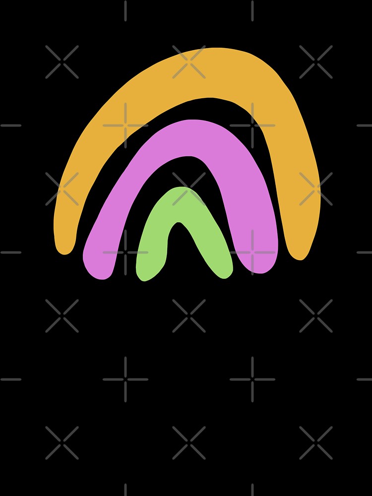 Purple Orange and Green Rainbow by ebullient
