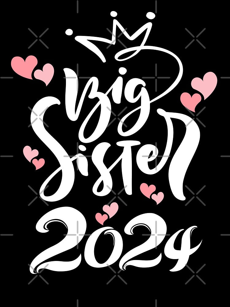 Big sister 2024 cute writing and pink hearts by Lady-Frost
