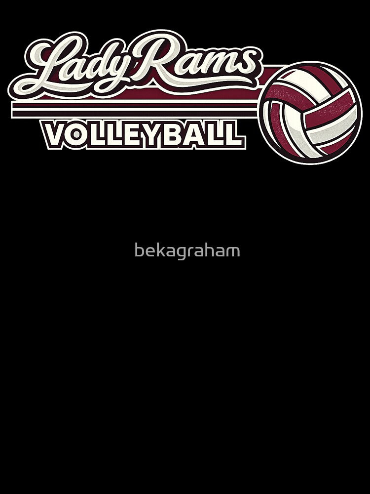 Lady Rams Retro Volleyball by bekagraham
