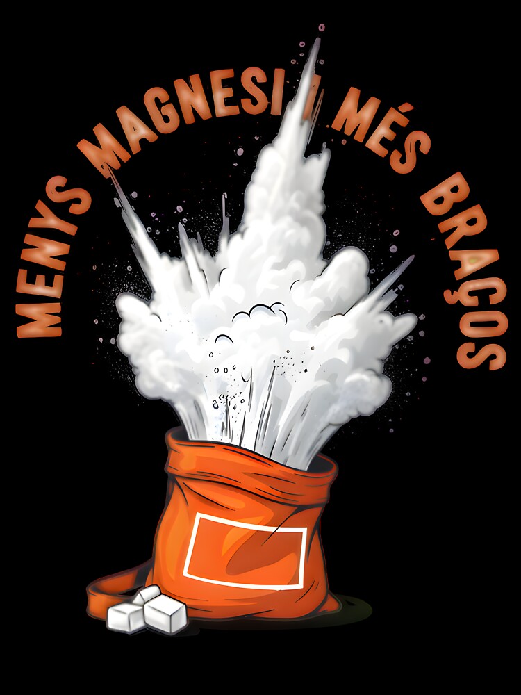 Less Chalk More Arms - Explosive Climbing Chalk Bag Art by LoopassVD
