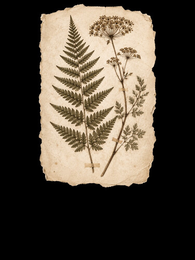 Pressed Botanical Fern & Wildflower Herbarium by Piising