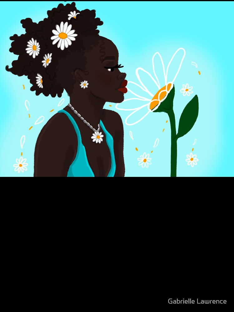 Flower Melanin Cartoon by Gabrielle Lawrence
