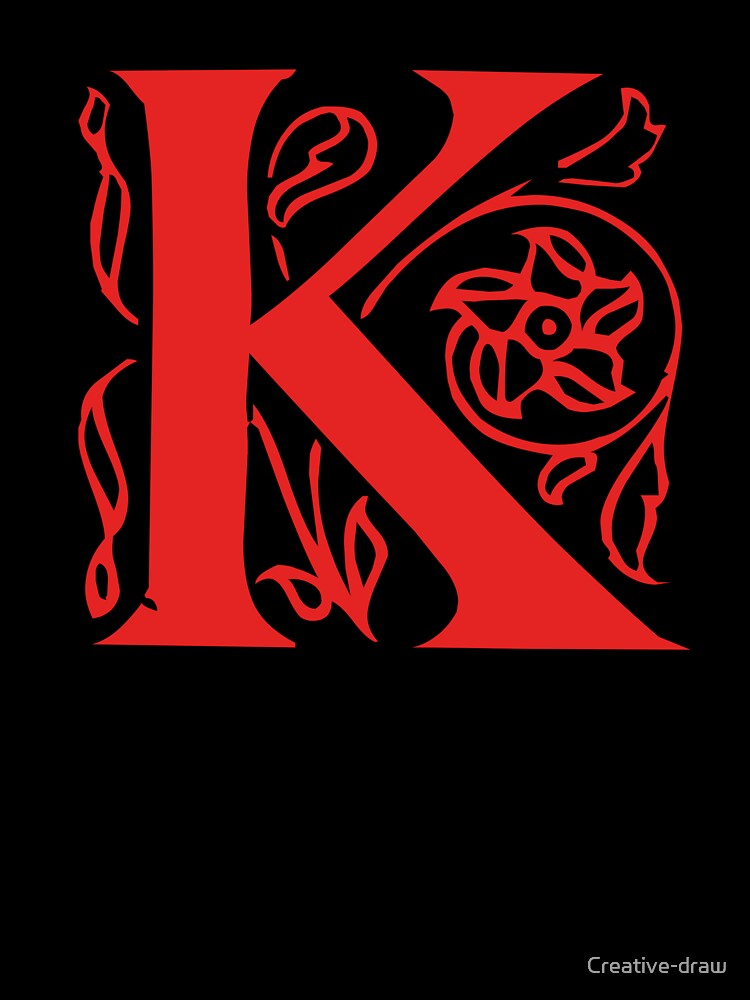 Initial monogram K by Creative-draw