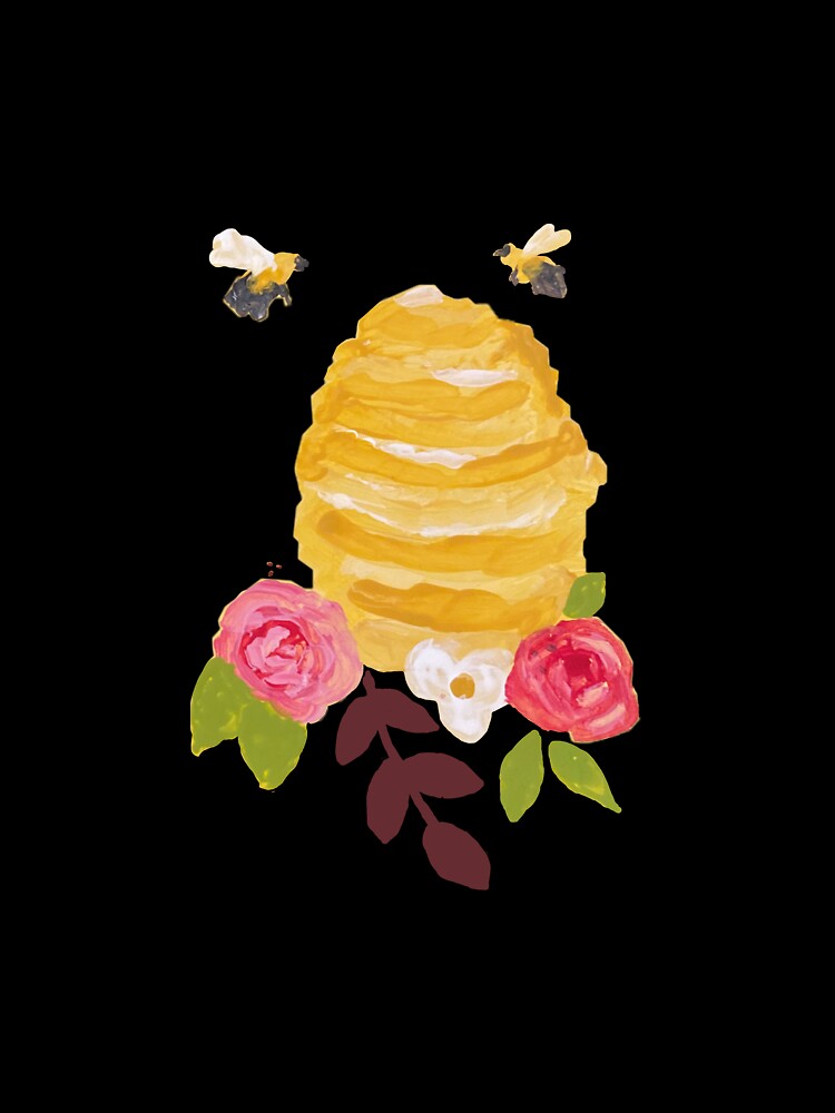 Beehive with Flowers by kimgriffin
