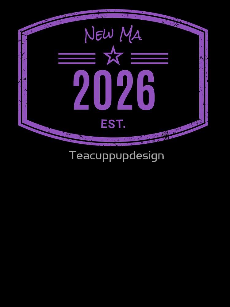 Arrivals range - New Ma Est. 2026 Vintage Emblem by Teacuppupdesign