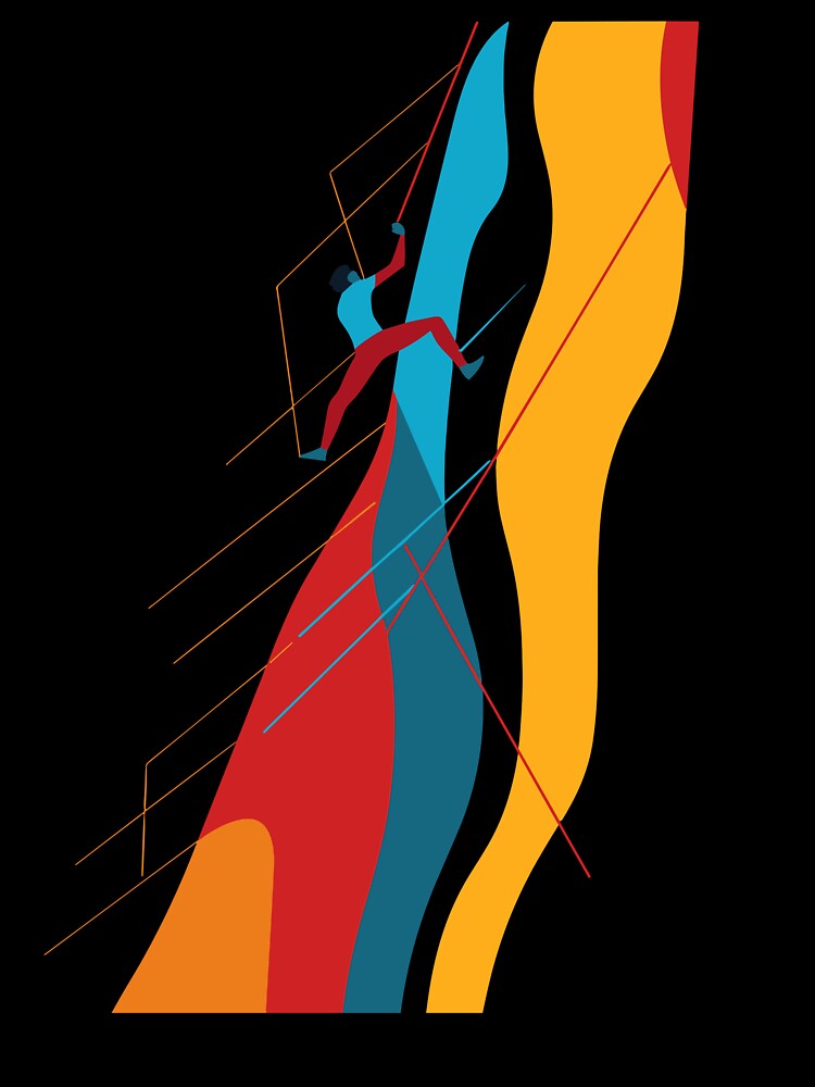 Abstract Climbing a Mountian by DreamsReverie