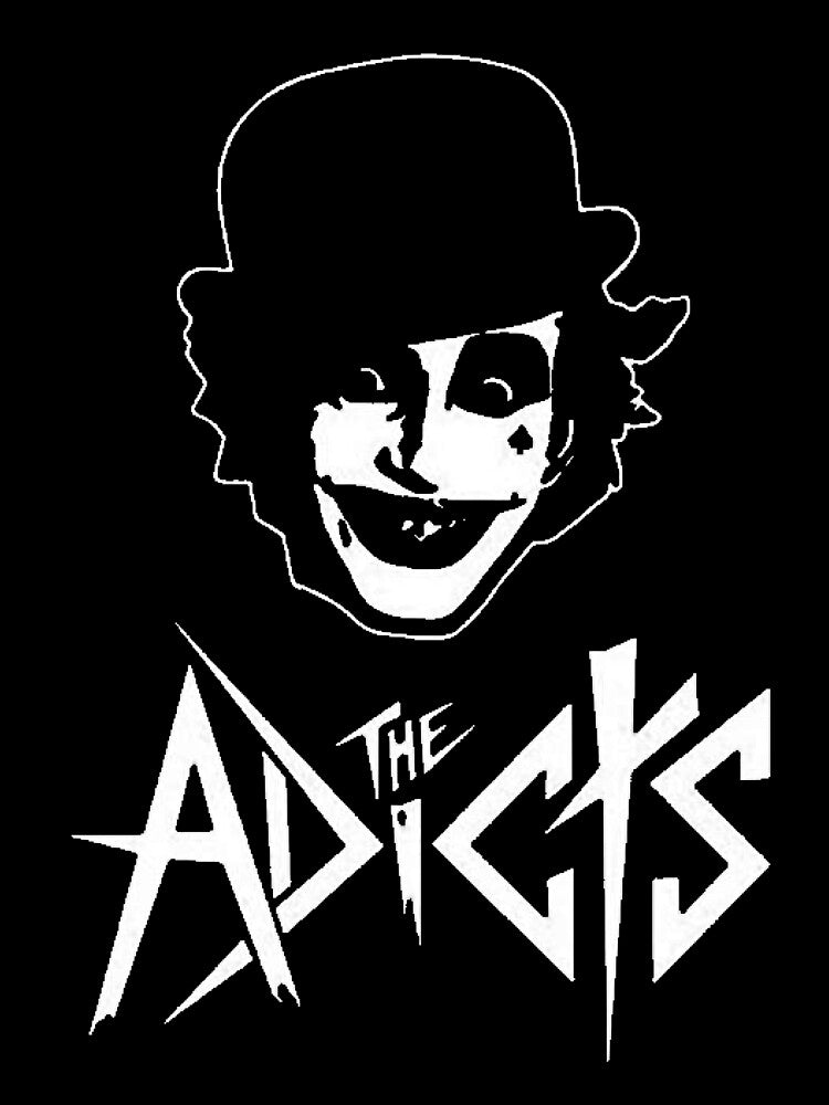 The Adicts Black and White Punk Shirt — UK Punk Rock Droog Aesthetic Band Tee by Cat-butt-shirts
